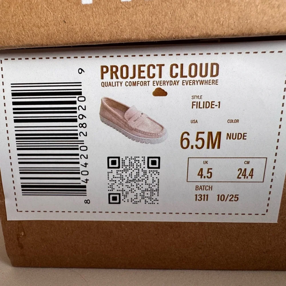 Project Cloud Suede Loafers 6.5 M, Nude… Worn onceToo big for me still new inbox - Picture 5 of 6